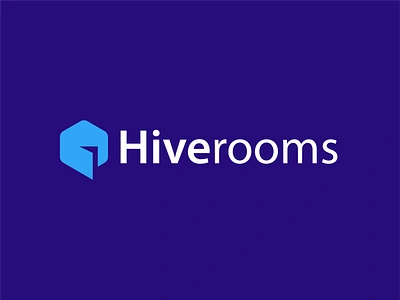 Hive rooms bee branding clever community crypto door hexagonal hive logo people room simple technology