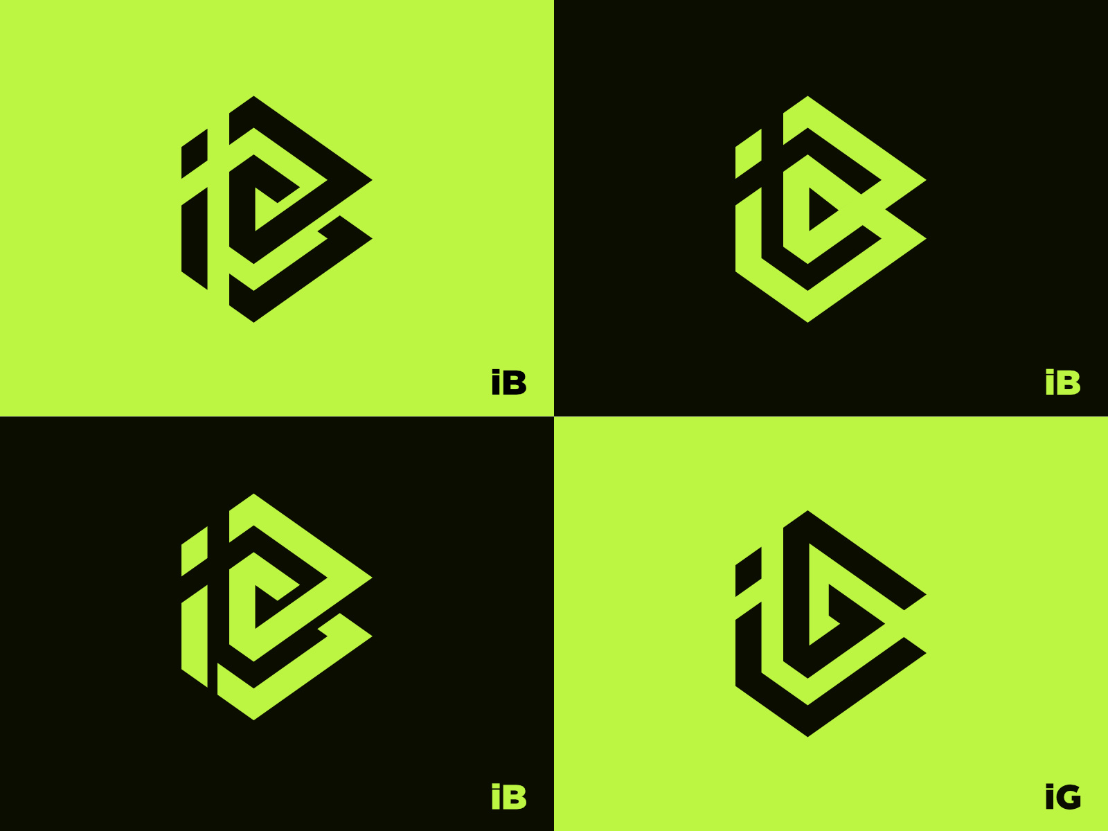iB & iG - Logo Exploration by Rimon Hasan on Dribbble
