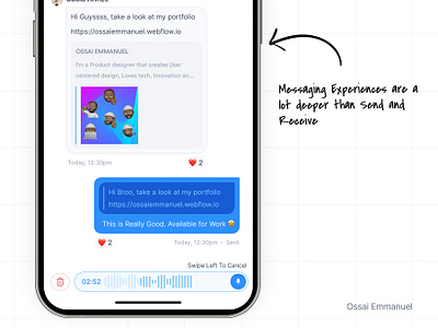 Messaging Feature chat feature design productdeisgn ui uiux ux