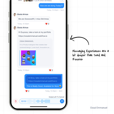 Messaging Feature chat feature design productdeisgn ui uiux ux