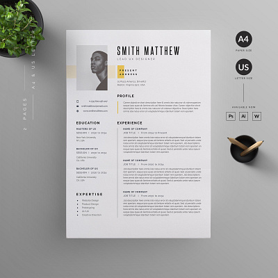 Resume/CV #1 app branding design graphic design illustration logo typography ui ux vector