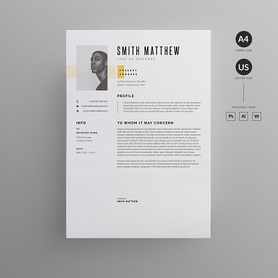 Resume/CV #4 app branding design graphic design illustration logo typography ui ux vector