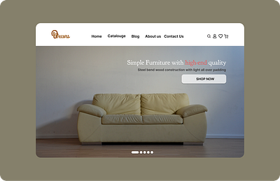 DDecors | Furniture shop Landing Page app design furniture graphic design landing page sofa landing page sofe ui ux