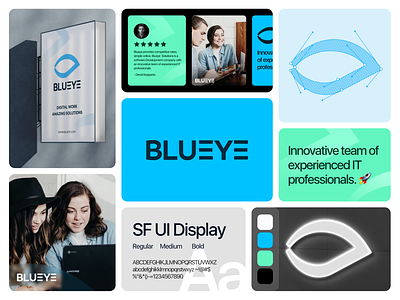 Blueye- Brand Identity Design agency ashikvision brand design brand identity brandbook branding concept digital agency graphic design innovative letter mark logo logo design logo mark logo type minimal modern logo redesign startup visual design