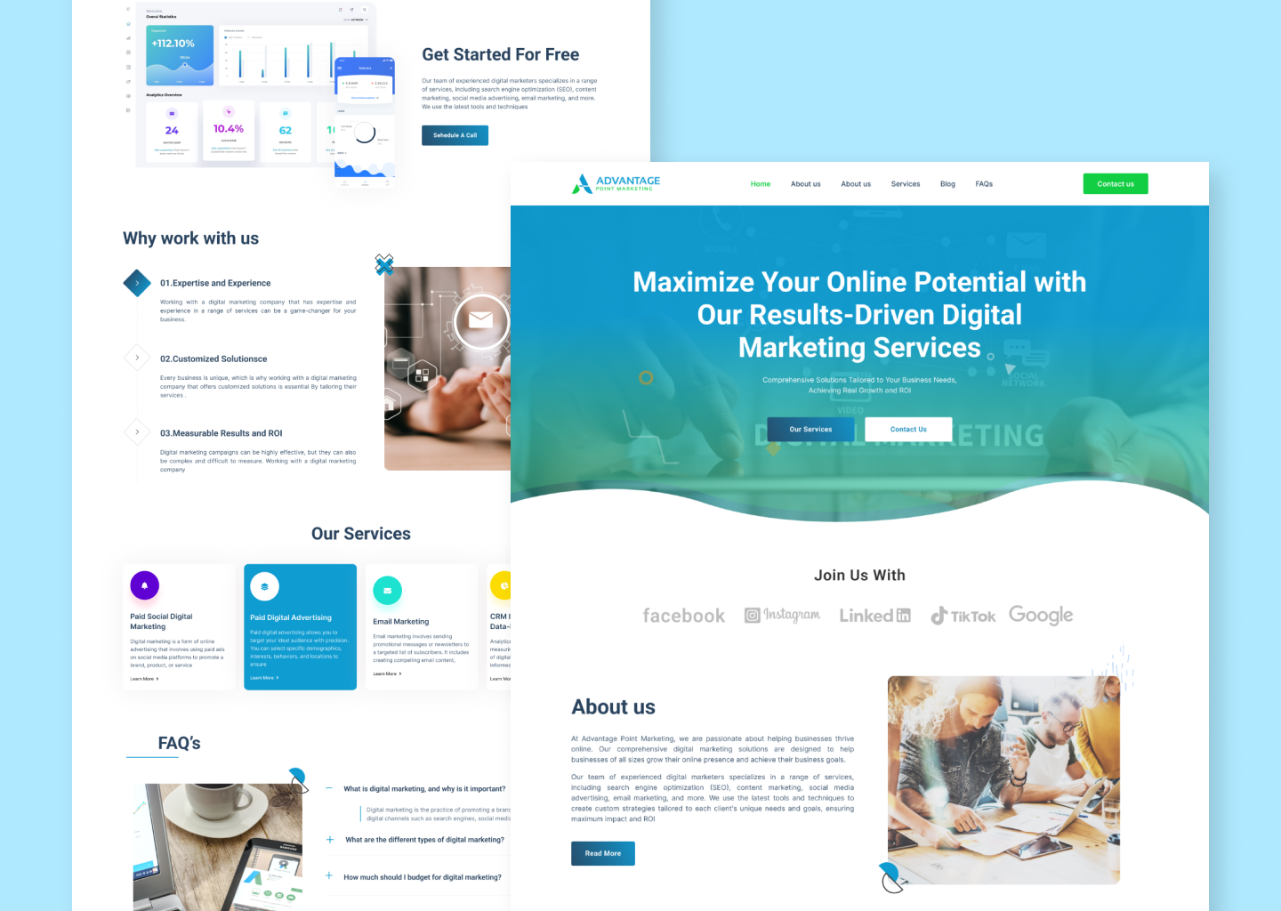 Digital website by Shough Shariar on Dribbble