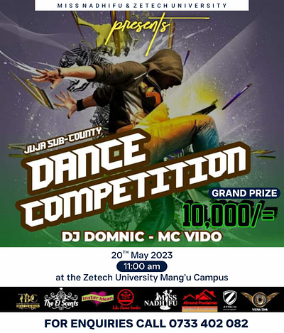 Zetech Dance Competition Poster graphic design