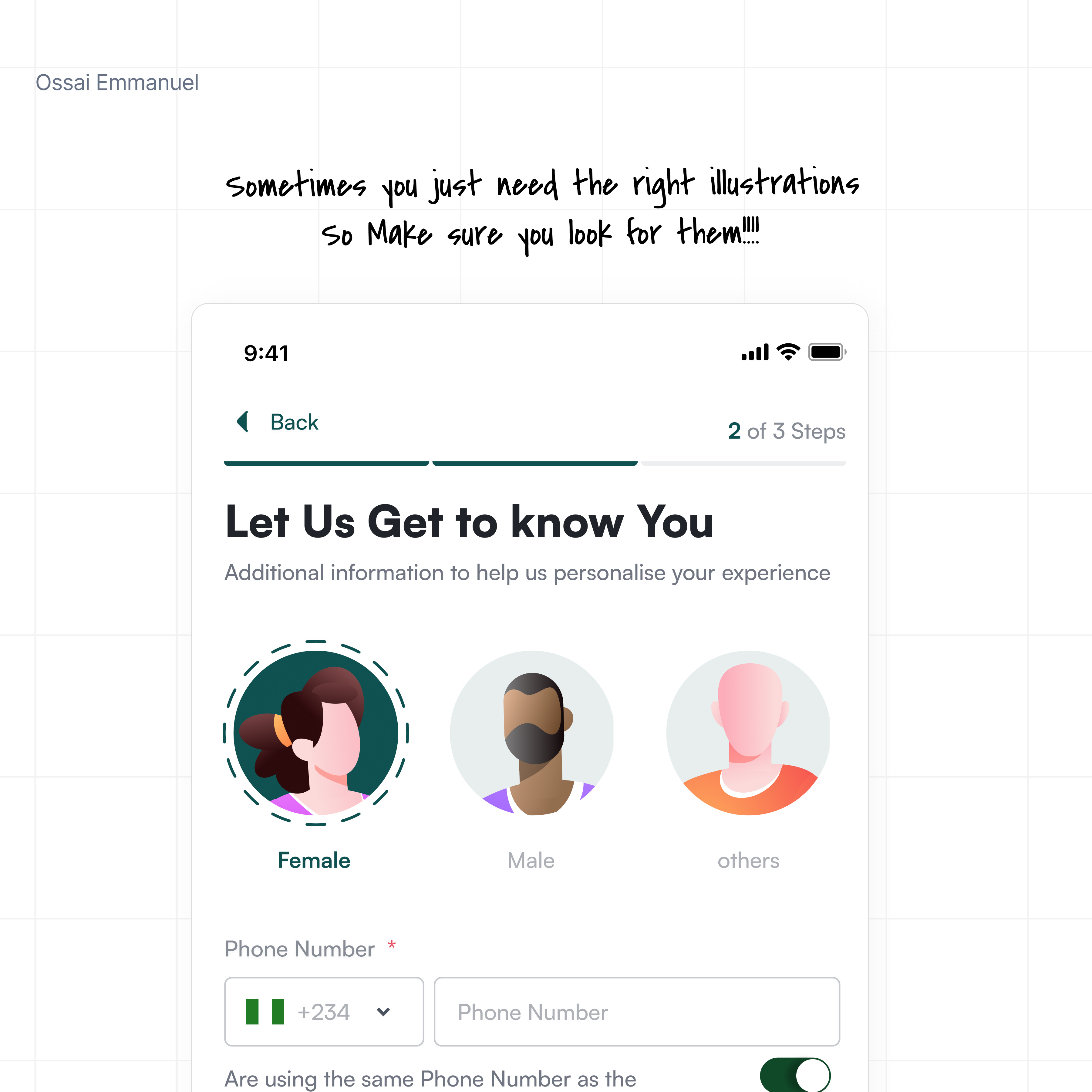 Illustrations for onboarding Screens design ui uiux