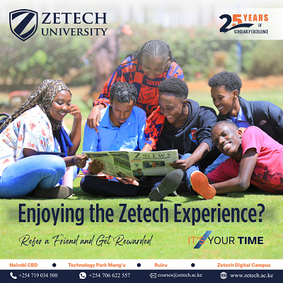 Zetech Banner branding graphic design