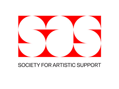 Society for Artistic Support (SAS) - Monogram + Logotype agency brand identity branding creativeagency design designstudio graphicdesign identity identity design lettermark logo logodesign logos logotype logotype design minimal minimaldesign minimalist monogram visualidentity