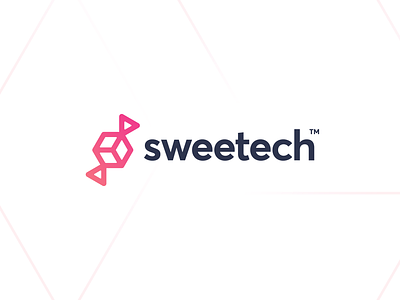 Sweetech - Logo Design block blockchain brand identity brand identity design branding candy crypto data geometric linework logo logotype mark nft sugar sweet sweets tech technology visual identity