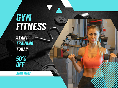 GYM Poster graphic design typography vector