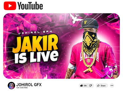 Gaming Thumbnail Design johirolgraphicsdesigner