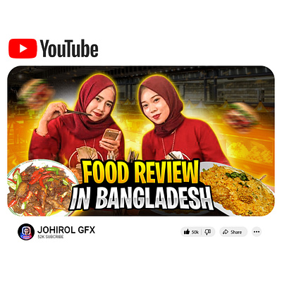 Thumbnail Design creativethumbnail foodthumbnaildesign johirolgraphicsdesigner vloggerthumbnaildesign youtubethumbnaildesign