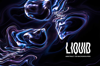 Abstract 3D Liquid Backgrounds 3d 3d illustration 3d render 3d rendering abstract ai background fluid generated illustration landing landing page liquid smooth wallpaper website
