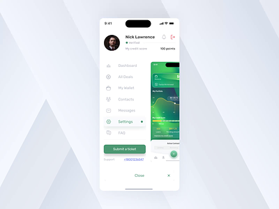 Settings Screen Mobile App Design for CBDC Wallet SaaS with Loan application banking billing blockchain borrow cbdc crypto digital currencies extej finance fintech investment loan loans mobile app payment saas settings ui ux wallet