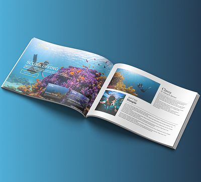 Diving Magazine Design