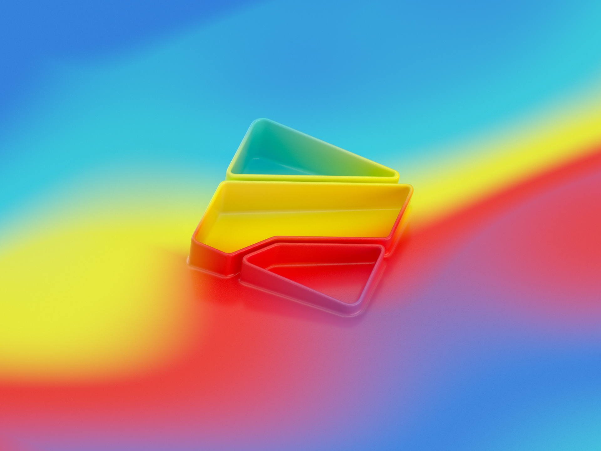 Rustavi 2 Logo Visualisation 3d 3d graphic design 3dlogo background c4d cinema4d colorful composition design gradient graphic design ident identity logo logo design logo render minimal render styleframe