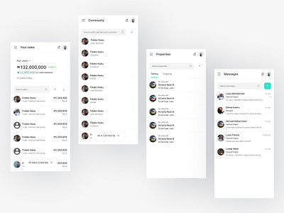 Nedcomoaks Admin Dashboard - Mobile UI app design ui ux