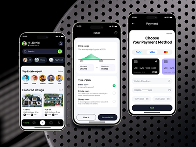 Real Estate App agent apartment app design booking building buy home filllo home rental housing ios app mobile property app property sell real estate app real estate design realestate realtor rent ui uiux