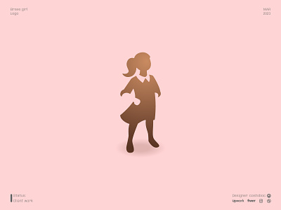 Brave girl branding design icon illustration logo logodesign logotype minimal vector
