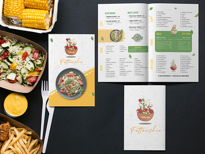 Fattoushia - Salad menu branding fattoushia fattoushiasalads graphic design logo salad