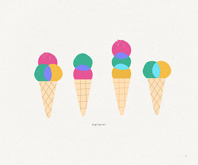 L&S Ice cream branding design graphic design handlettered handlettering icon illustration logo typography vector