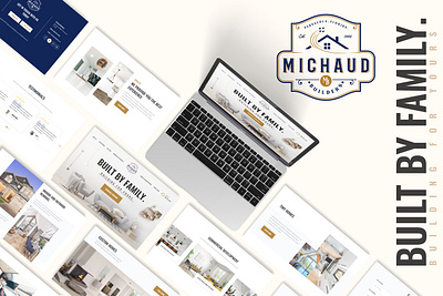 Landing Page For Michaud adobe branding design graphic design illustration ui webdesign