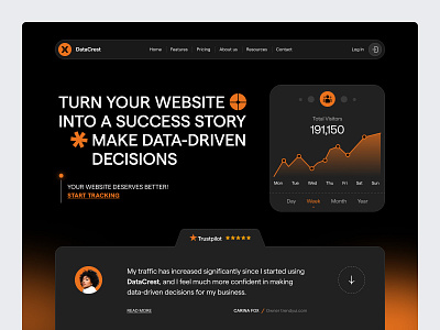 Traffic Tracking Platform - Landing Page design interface landing page product service startup ui ux web web design website