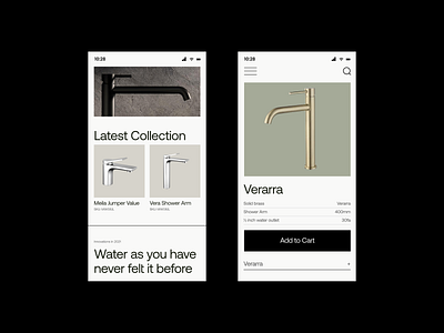 Karra Taps branding clean design product ui ux web web design