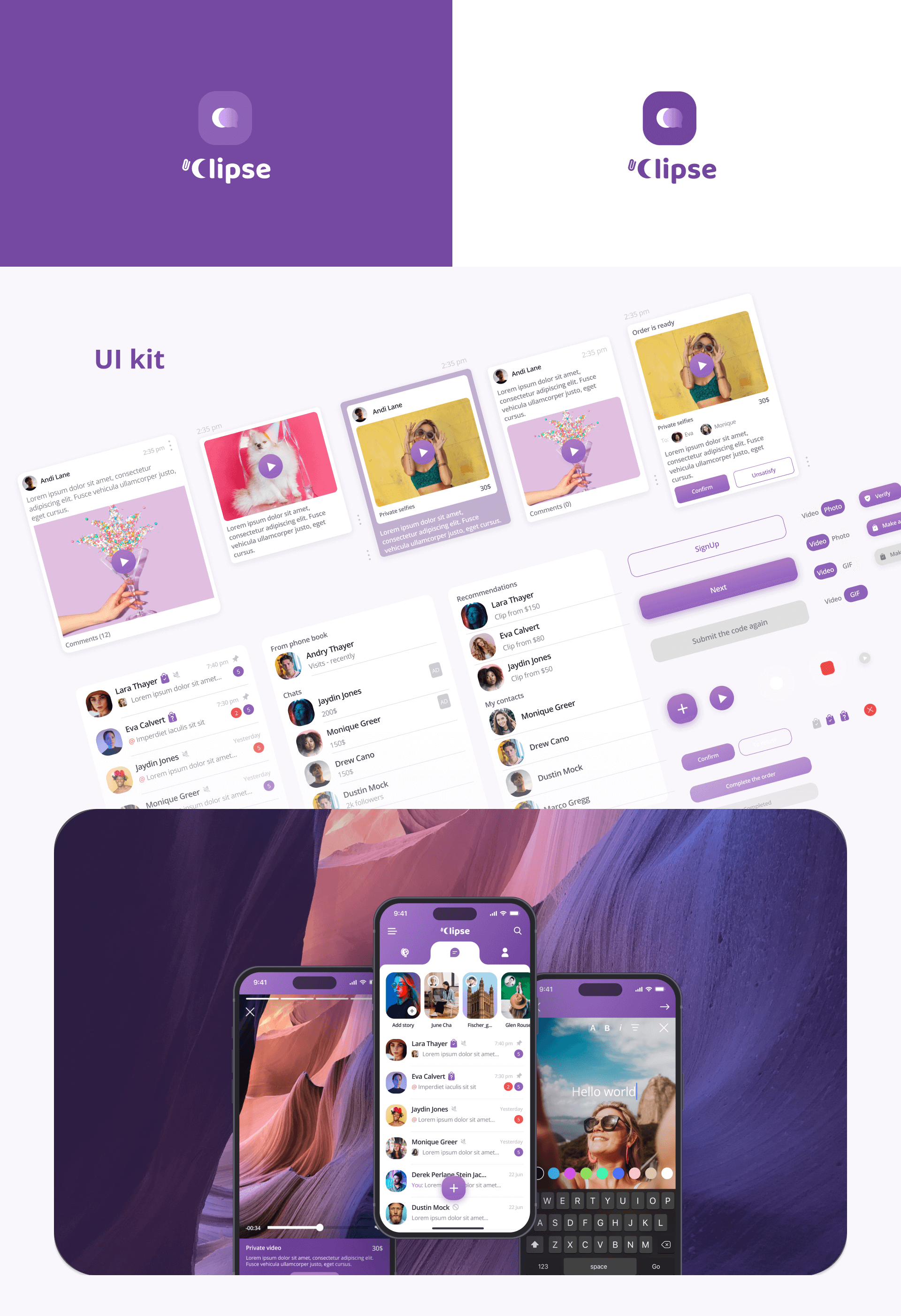 Social App for Ordering Custom Content app branding design illustration logo modern typography ui ux vector vibrant