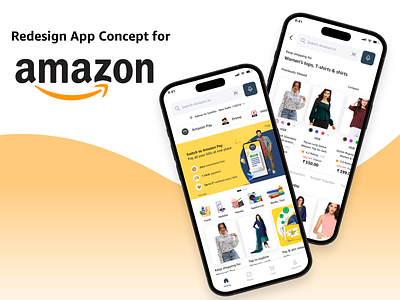 Amazon App Redesign amazonappdesign appdesign appdesigner behance casestudy creativedesign design dribbble ideation mobile app onlineshopping problemsolving ui uidesign uiinspiration user experience user interface user research usercentereddesign ux