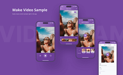 Social App for Ordering Custom Content app design graphic design illustration modern post typography ui ux vector vibrant video