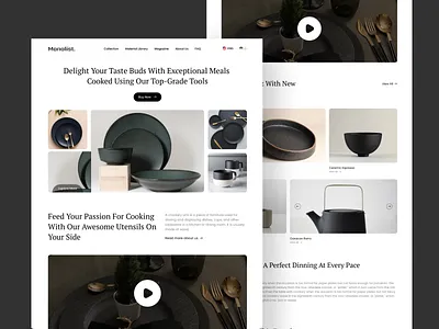 Crockery Landing Page Design crockery landing page landing page landing page design ui design ux design