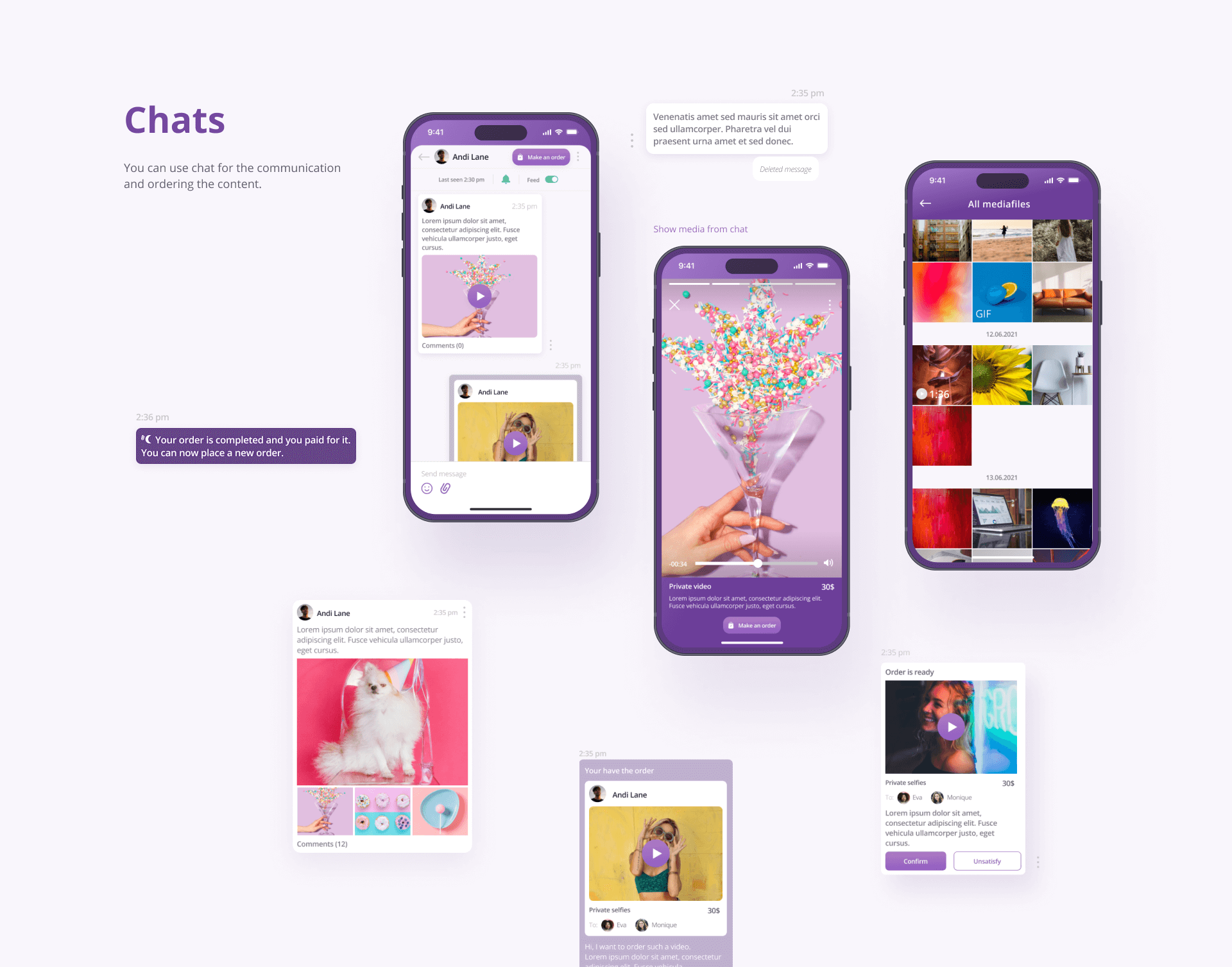 Example of You Will Get Mobile UI Design For App