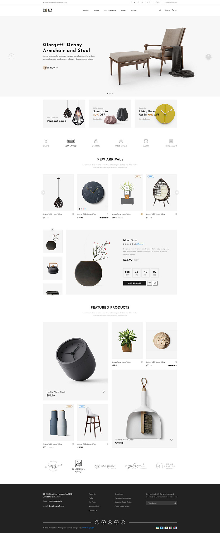 Furniture store design using shopify by Ashfin Fy on Dribbble