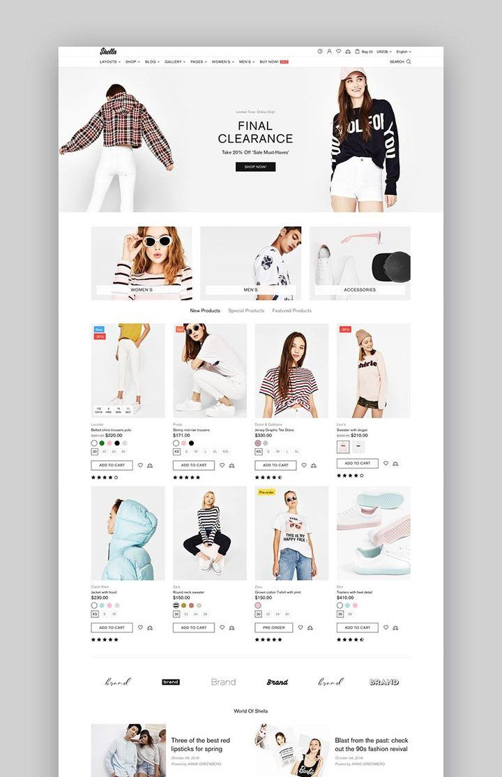 Fashion store design using shopify by Ashfin Fy on Dribbble