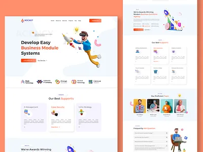 Digital Marketing Agency agency template agency template design agency ui agency website ui digital agency digital agency website digital marketing agency hero area design landing page design landing page ui ui ux design ui design website website template website ui