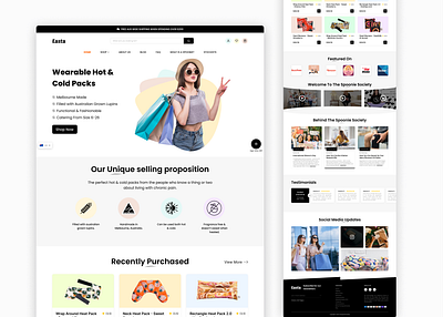 eCommerce Landing Page animation behance branding design ecommerce figma landing page prototype tips tricks ui uidesign web design website