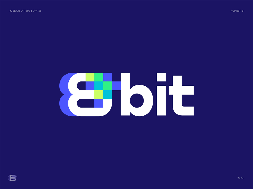 Number 8 for 8-bit. 36 Days of Type. Day 35 by Dmitry Lepisov for ...