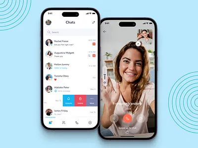 Messenger Mobile App Design app app design call chat app chatting chatting app communication community group mdrimel message app messaging mobile mobile app ui ui mobile ui ux design uiux video call whatsapp