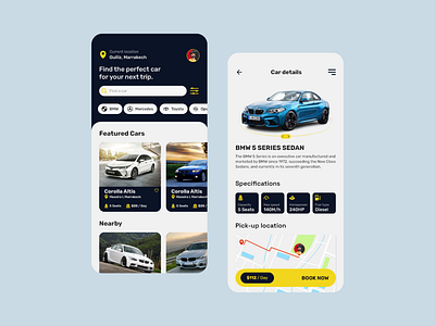 Car Rental App Concept Ui Design adobe xd design digital figma graphic design illustration mobile app ui ui mobile ui web user interface vector web design