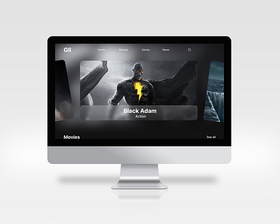 Movies Website Ui Design design figma landing page ui website