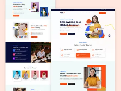 Coaching website coaching landing page coaching website course sell landing page course sell ui hero area design landing page course landing page design landing page ui leadership life coach monitoring online tutor trainer trending ui design tution landing page ui ux design ui design website