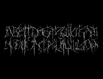 Tsyhyckach Font black metal font ukrainian