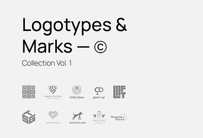 Logotypes & Marks Collection.01 branding design graphic design icon logo logo design logo idea logofolio logofolio2023 logos logotype symbol vector