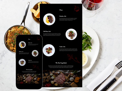 Restaurant Menu | Landing Page | UX/UI adobe photoshop adobe xd ai animation app app design branding business figma graphic design logo restaurant ui ux uxui design uxui designer web design web designer