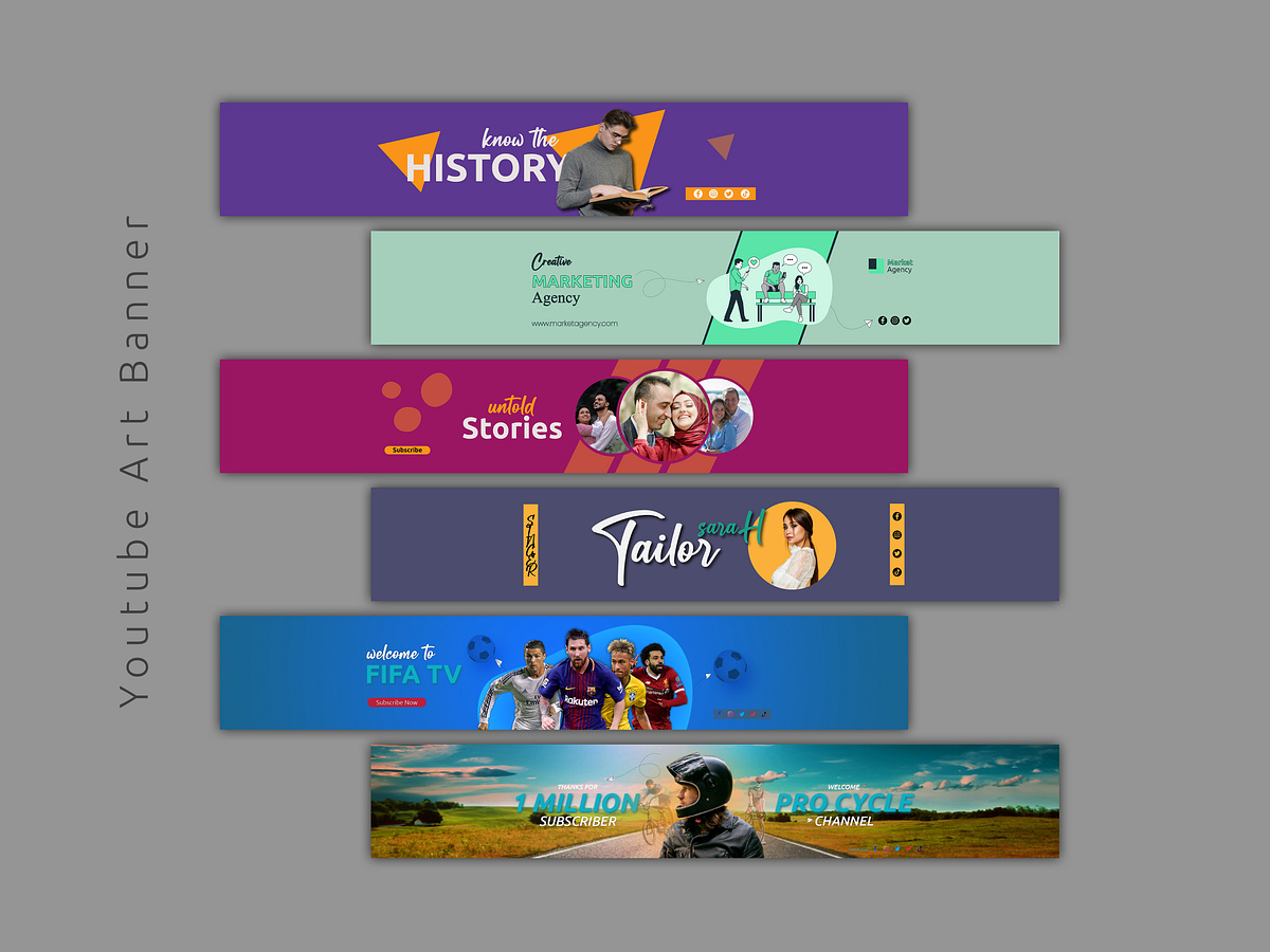 Youtube Art Banner designs, themes, templates and downloadable graphic