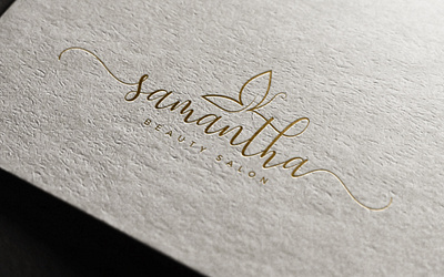 Samantha Beauty Salon branding design graphic design illustration logo logo design typography vector