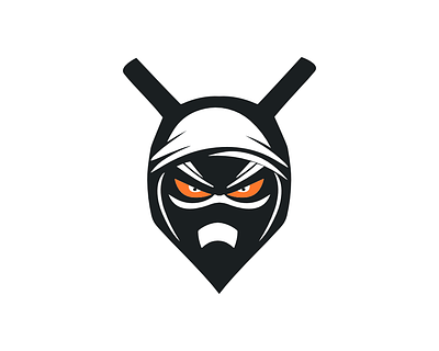 Ninja Logo Design branding design graphic design icon illustration logo ninja typography ui ux vector