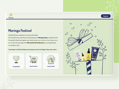 Moringa design graphic design landing page responsive ui uiux